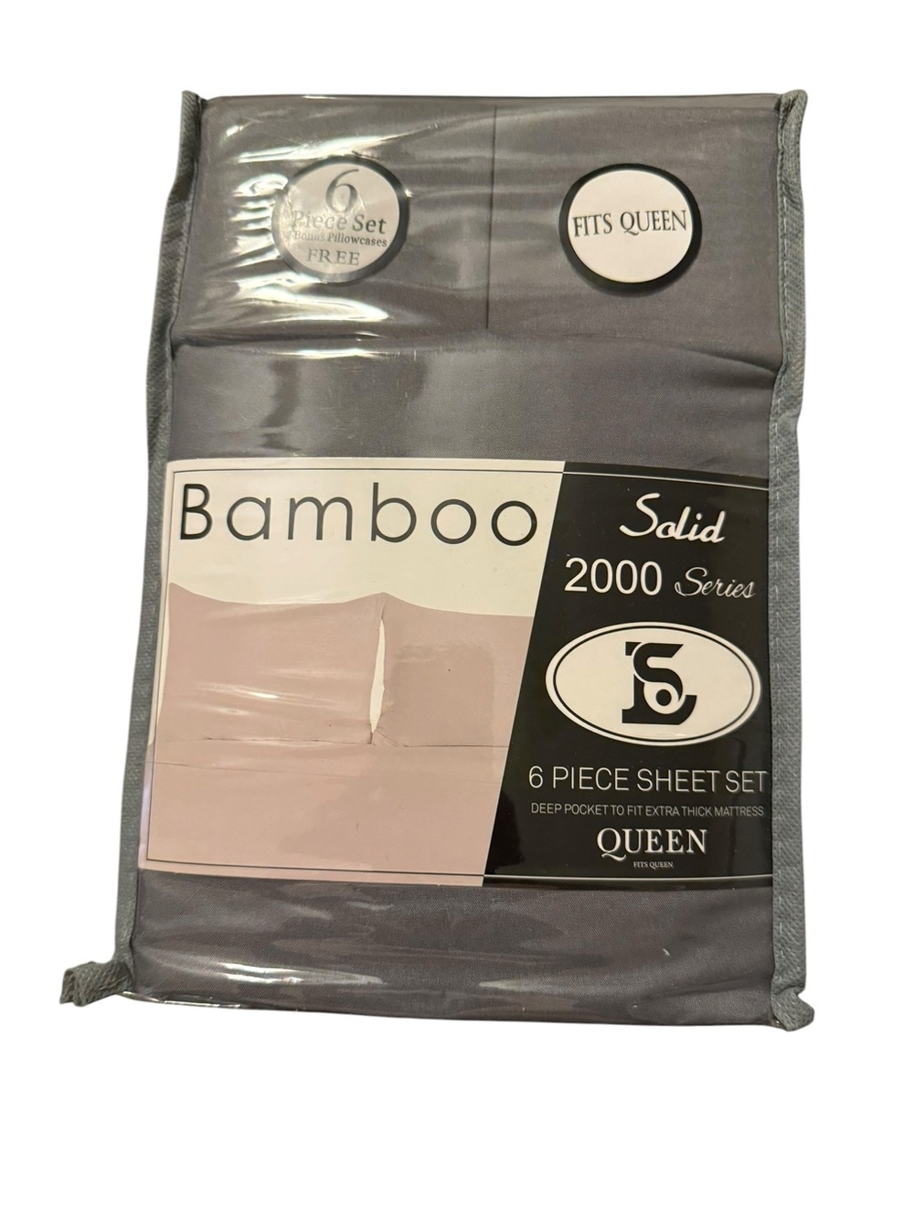 BAMBOO 6-Piece Sheet Set - Charcoal Gray